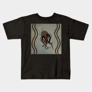 Elegant steampunk jellyfish Kids T-Shirt